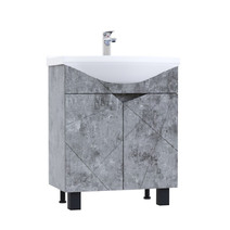 Подстолье SANTREK HOME "Джой-60" (Бетон светлый) 2 двери под умывальник "Байкал-60" 560х800х314