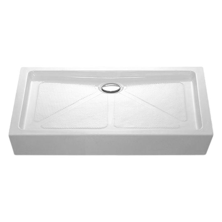 Поддон акриловый  SANTREK AQUA-ST-800*1200 прямоугольный, белый, 800*1200*140 + сифон в комплекте