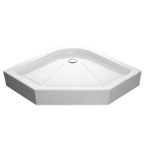 Поддон акриловый  SANTREK AQUA-PNT-900 Пента , белый, 900*900*140 + сифон в комплекте