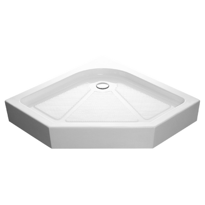 Поддон акриловый  SANTREK AQUA-PNT-1000 Пента , белый, 1000*1000*140 + сифон в комплекте