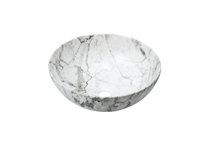 Раковина накладная HOLLER K-6224-SZ7 (400*400*150мм) белый мрамор