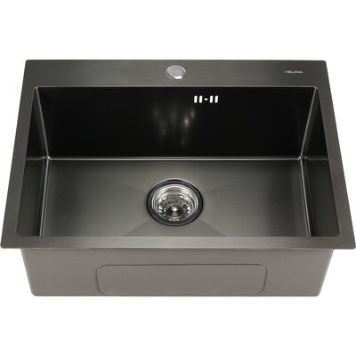 Мойка нерж врезная 600х450х220 т 3,0 ГРАФИТ D6045HВ (+ сифон) AISI 304 MLN