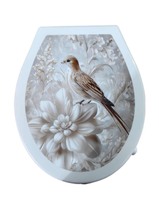 Сиденье д/унитаза жесткое КЛАССИК "Райская птица"