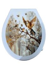 Сиденье д/унитаза жесткое КЛАССИК "Попугай"