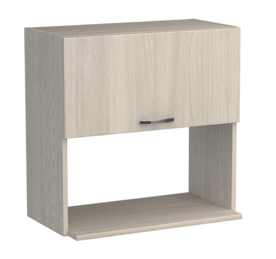 Шкаф навесной под микроволновку 50 Ясень шимо светлый SANTREK HOME (ЛДСП)