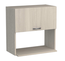 Шкаф навесной под микроволновку 60 Ясень шимо светлый SANTREK HOME (ЛДСП)