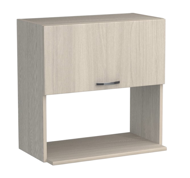 Шкаф навесной под микроволновку 60 Ясень шимо светлый SANTREK HOME (ЛДСП)