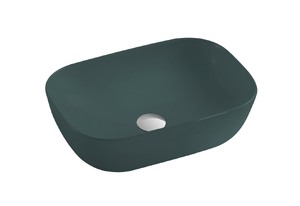 Раковина накладная HOLLER K-M6513JSP (455*320*135мм), темно-зеленый матовый