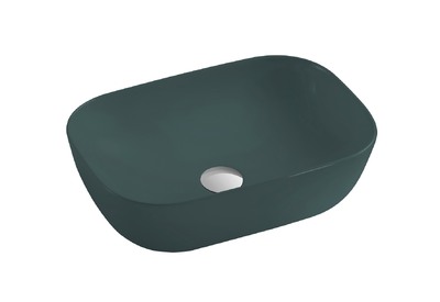 Раковина накладная HOLLER K-M6513JSP (455*320*135мм), темно-зеленый матовый