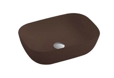 Раковина накладная HOLLER K-M6513BRN (455*320*135мм), коричневый матовый
