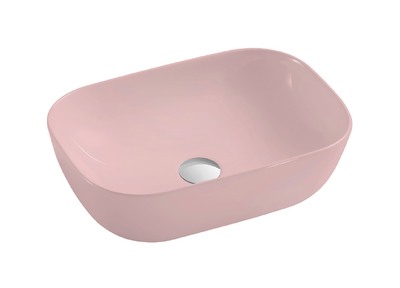 Раковина накладная HOLLER K-M6513PIK (455*320*135мм), розовый матовый