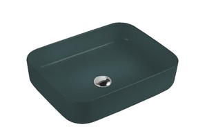 Раковина накладная HOLLER K-M6509JSP (500*400*130мм), темно-зеленый матовый