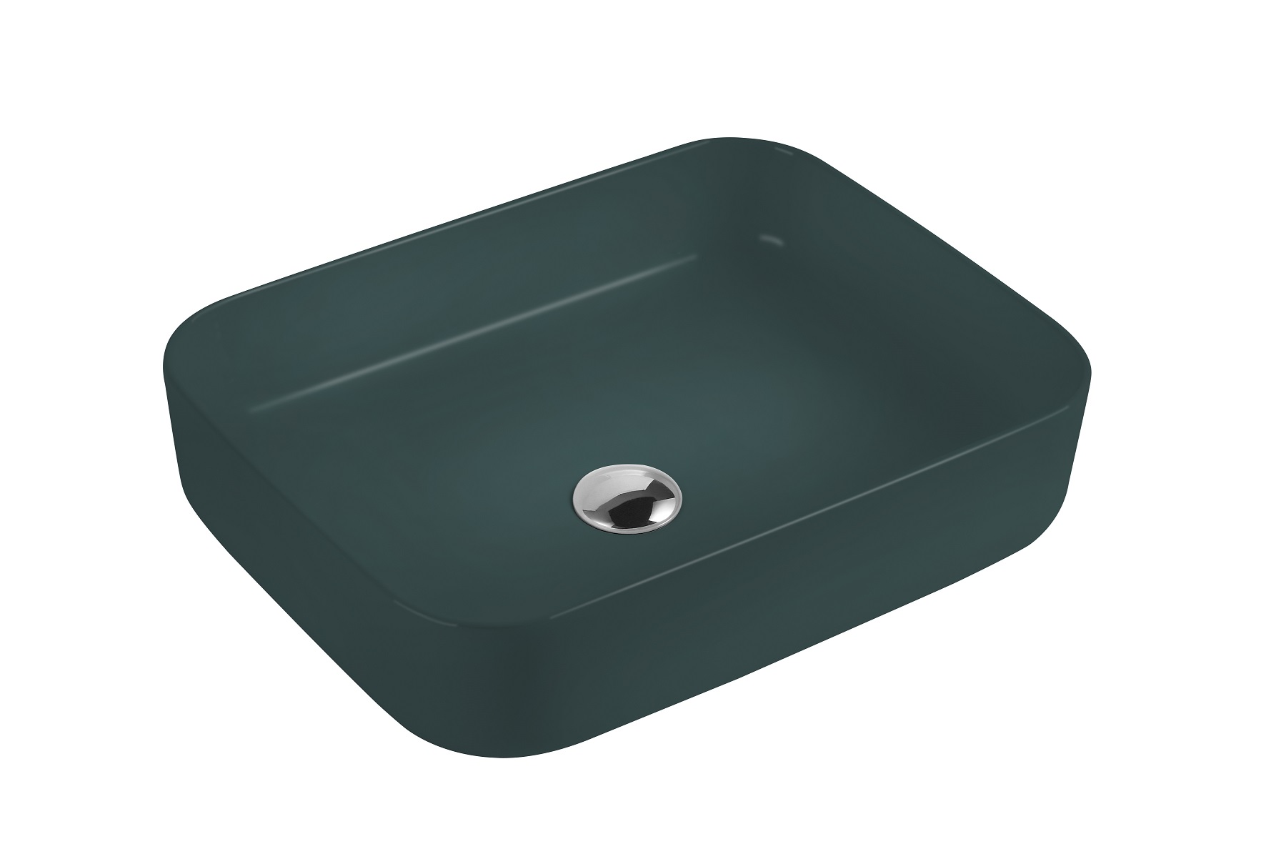 Раковина накладная HOLLER K-M6509JSP (500*400*130мм), темно-зеленый матовый