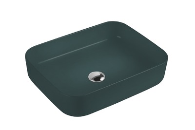 Раковина накладная HOLLER K-M6509JSP (500*400*130мм), темно-зеленый матовый