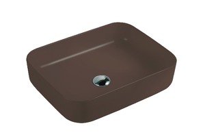 Раковина накладная HOLLER K-M6509BRN (500*400*130мм), коричневый матовый