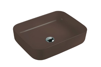 Раковина накладная HOLLER K-M6509BRN (500*400*130мм), коричневый матовый