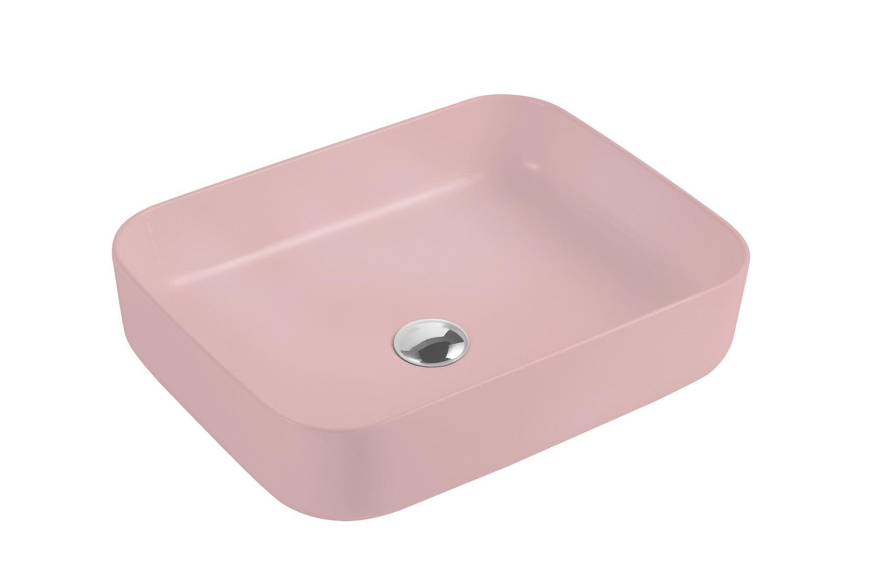 Раковина накладная HOLLER K-M6509PIK (500*400*130мм), розовый матовый