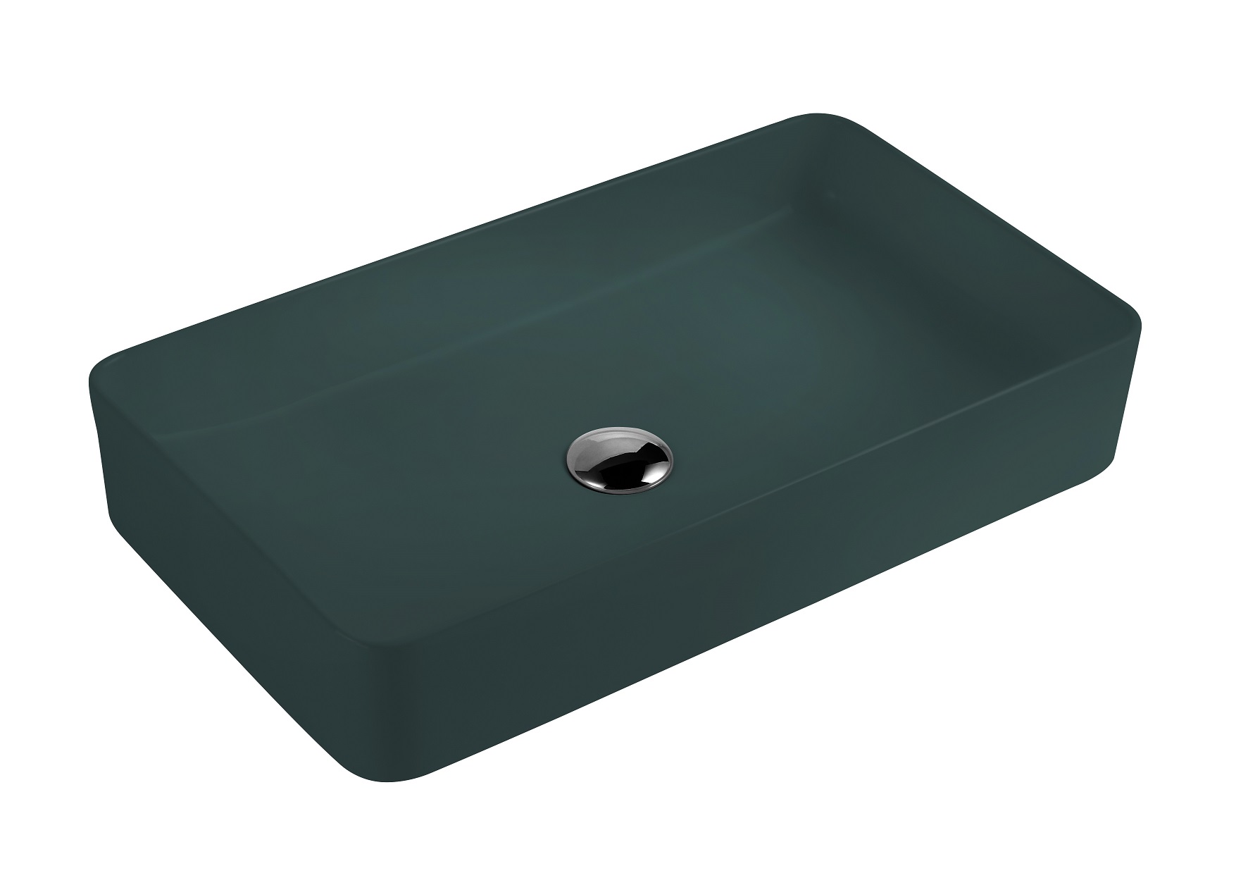 Раковина накладная HOLLER K-M6260-60JSP (610*345*110мм), темно-зеленый матовый