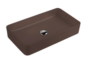 Раковина накладная HOLLER K-M6260-60BRN (610*345*110мм), коричневый матовый