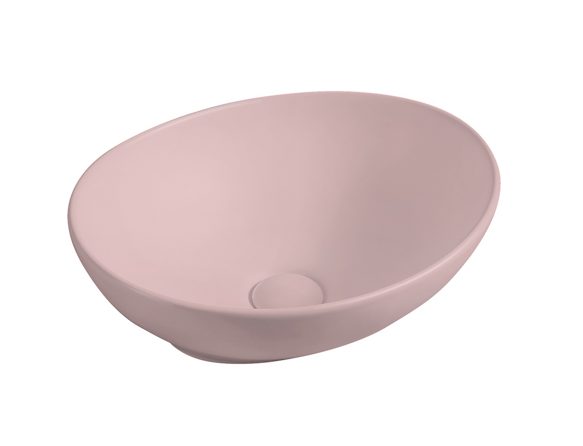Раковина накладная HOLLER K-M6066PIK (410*340*145мм), розовый матовый