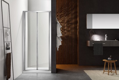 Душевое ограждение SANTREK AQUA Time -RD-1000-C-Chrome 1000*1950 Прямое стекло Прозр 5 мм, профиль Хром