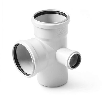  Крестовина двухплосткостная Stilte Белая 110*110*50 ПРАВАЯ  угол 87 PRO AQUA STILTE   РАСПРОДАЖА