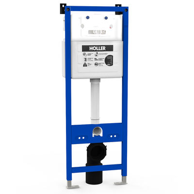 Инсталляция скрытого монтажа HOLLER MQ501 (390*145*1124мм), (3/6л), для подвесного унитаза, универсал (без клавиши смыва)