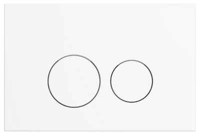 Клавиша смыва  HOLLER MWSR, белый матовый (160*240*11) нерж, антивандальная