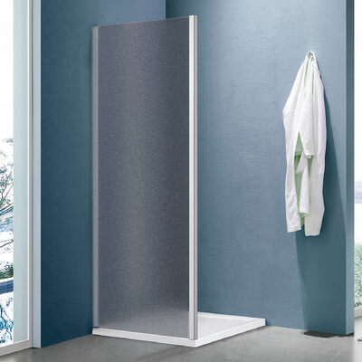 Боковая часть душ. ограждения SANTREK AQUA Lea- SP-1000-G-Brushed 1000*1850 стекло ГРЕЙП 5мм, профиль Сатин 