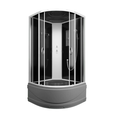 Душ. кабина ER3509TP-C2-RUS_GRAY 90*90*215см, зад.ст.стекло, тонир, 4 мм, 3к.