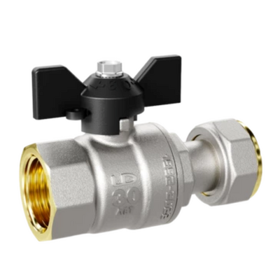 Кран вода LD Pride 1/2" г/г баб с накидной гайкой LD 47.346.15