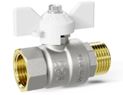Кран вода LD Pride 3/4" г/ш баб (белая) LD 47.302.20 W