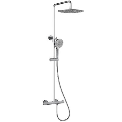 LMF-8045B-C Beluga Смеситель для душа термост. с верхней лейкой 30 см, без излива, латунь, хром