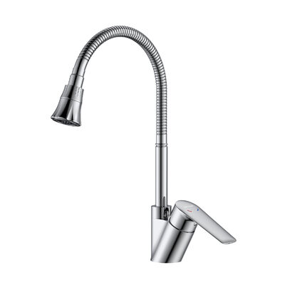 DR27024 Смеситель для кухни с гибким поворотным изливом, DECOROOM