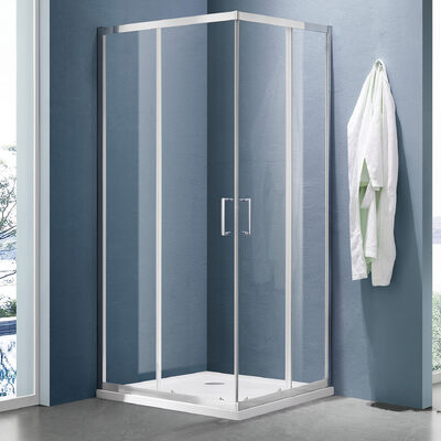 Душевое ограждение SANTREK AQUA Lea-CR-1200*900-C-Chrome 1200*900*1850 Г-обр. стекло Прозр 5мм, профиль Хром