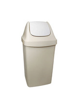 Контейнер для мусора СВИНГ 9 л беж. мрамор 22,8х19,9х41,1 ("М-пластика") (М 2461)