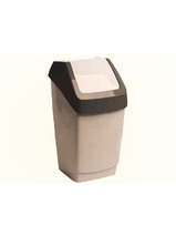 Контейнер для мусора ХАПС 15 л Беж. мрамор 26х25х46 ("М-пластика") (М 2471)