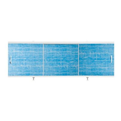 Экран под ванну "Оптима" 1,5 м пластик (32- голубая волна) Alavann