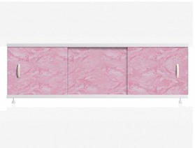 Экран под ванну "Оптима" 1,5 м пластик (37- роз. мороз) Alavann