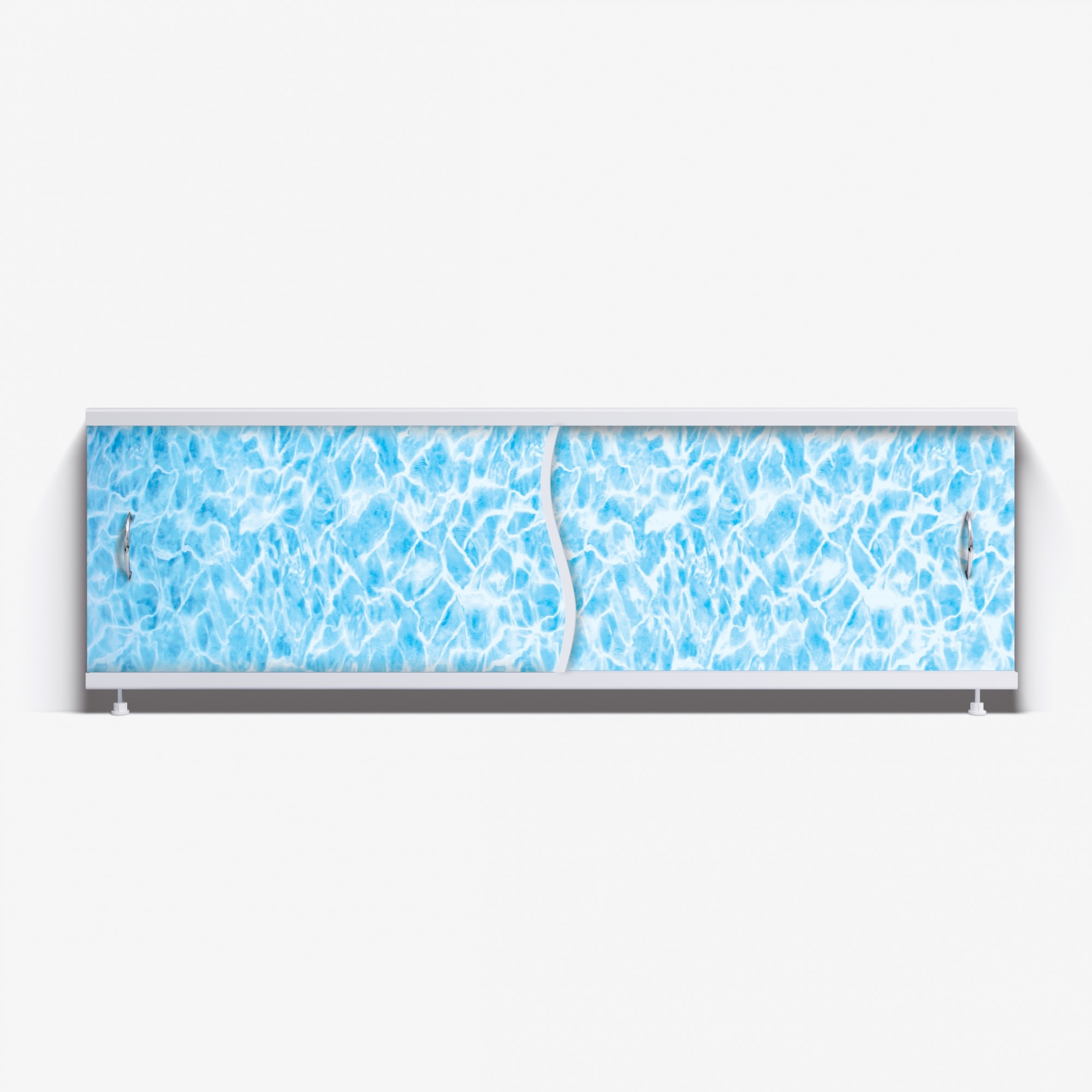 Экран под ванну "Премьер" с алюм. рамой 1,5 м ( 7-св.синий мрамор ) Alavann