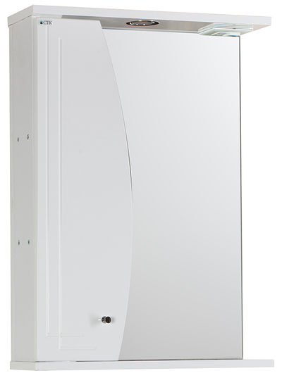 Зеркало-шкаф SANTREK HOME "Камея 50" (белый) (с подсветкой) 500х698х165