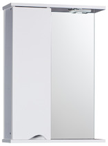 Зеркало-шкаф SANTREK HOME "Bello-C 50" с подсветкой левый (белый) 500х728х190