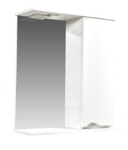 Зеркало-шкаф SANTREK HOME "Bello-C 60" с подсветкой правый (белый) 600х700х190