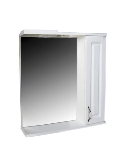Зеркало SANTREK HOME "Лаура 70 "С с подсветкой (белый) 700х760х150