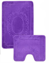 Коврик д/ванны 2 предм. SHAHINTEX ЭКО 60х90 и 60х50 фиолетовый (61)