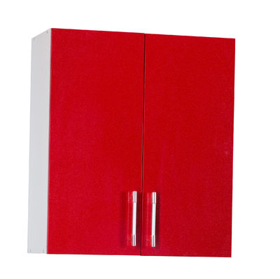 Шкаф для посуды 60 красный металлик фасад МДФ SANTREK HOME