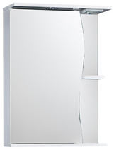 Зеркало-шкаф SANTREK HOME "Волна 500 С" (с подсветкой) левый 500*700*234