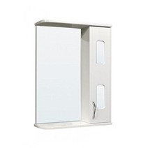 Зеркало-шкаф SANTREK HOME "Империя" правый (белый) Б/О (без освещения) 500х700х190