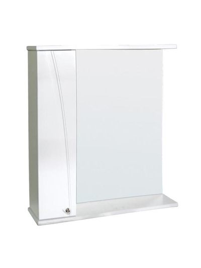 Зеркало-шкаф SANTREK HOME "Сонет-С 85" с подсветкой левый (белый) 850*700*185