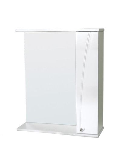 Зеркало-шкаф SANTREK HOME "Сонет-С 85" с подсветкой правый (белый) 850*700*185